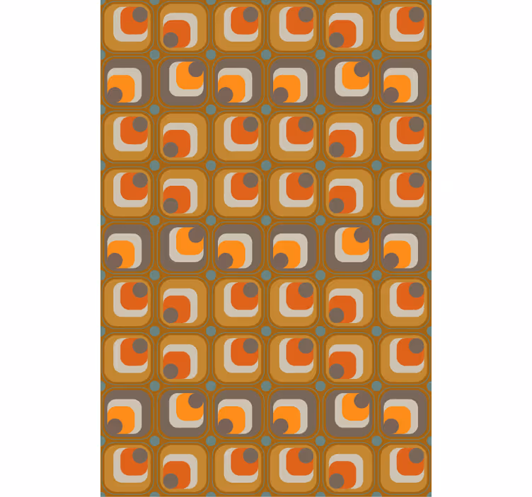 Office wallpaper in 70s retro squares pattern - TenStickers