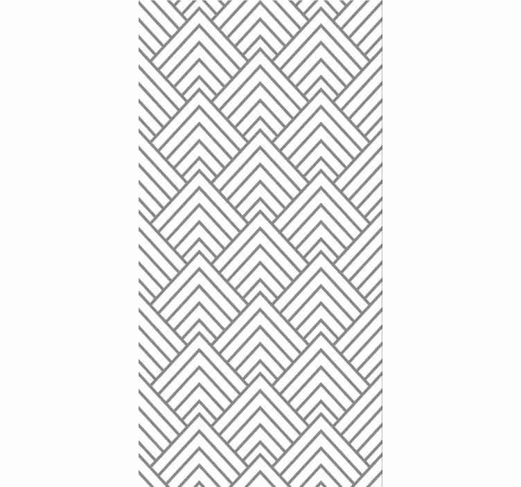 Dining room wallpaper geometric maze - TenStickers