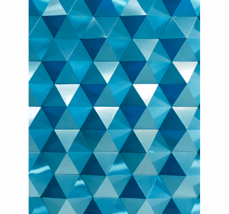 Geometric wallpaper triangular tiling design - TenStickers