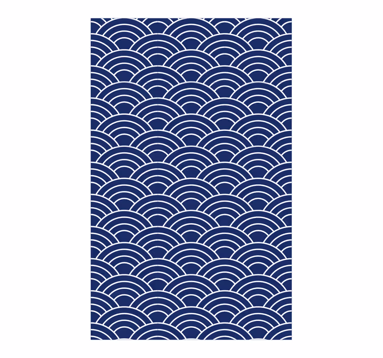 Geometric wallpaper wavy lines design - TenStickers