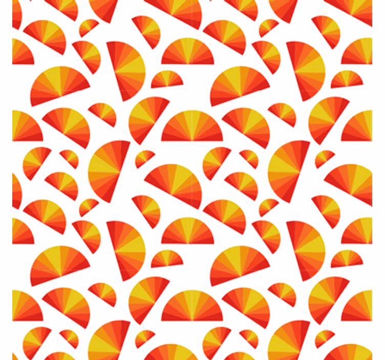 Geometric wallpaper circular motif pattern - TenStickers
