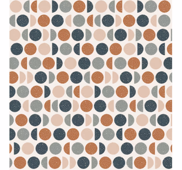 Geometric wallpaper retro dots design - TenStickers