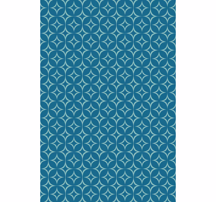 Geometric wallpaper blue elegant circles - TenStickers