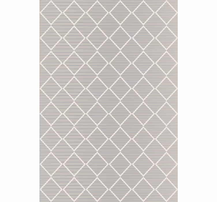 Geometric wallpaper diamond pattern in gray - TenStickers