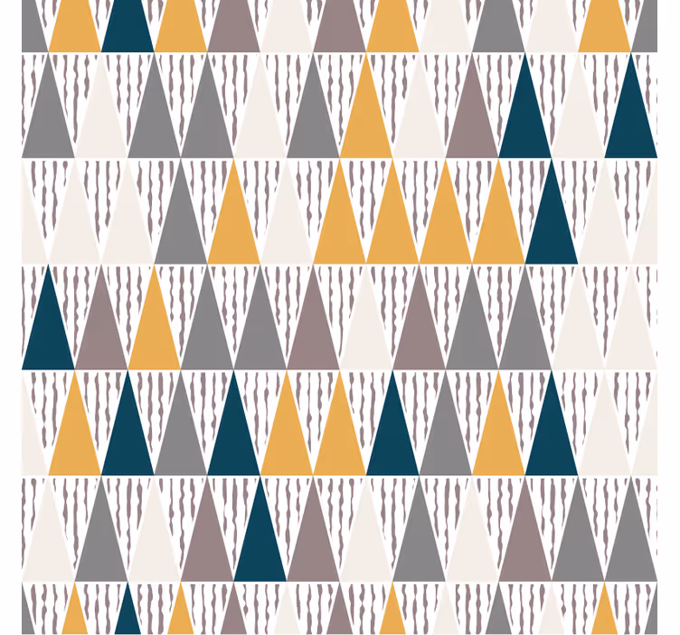 Geometric wallpaper triangular color segments - TenStickers