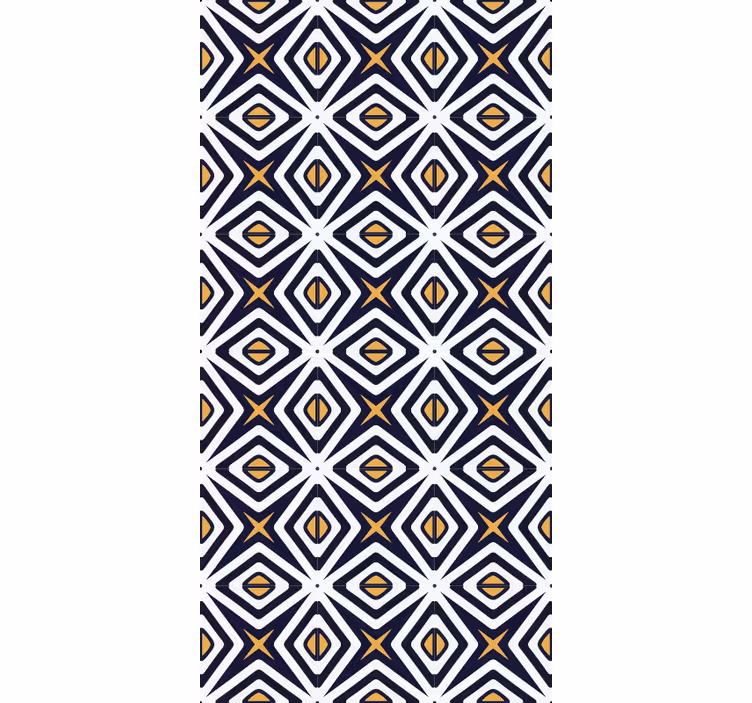 Geometric wallpaper diamond pattern design - TenStickers