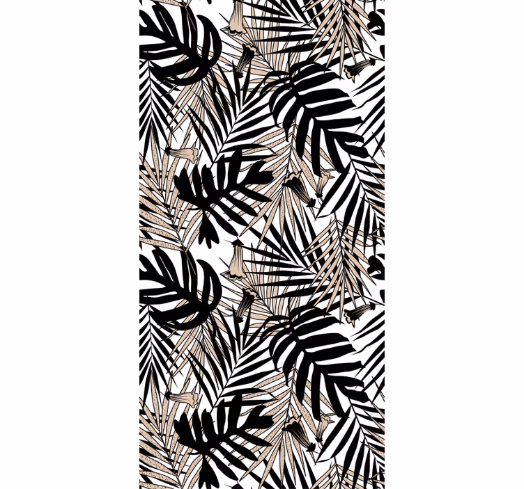 Nature wallpaper tropical leaf design - TenStickers