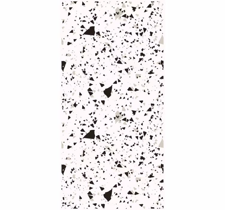 Textured wallpaper gray white and black terrazzo - TenStickers
