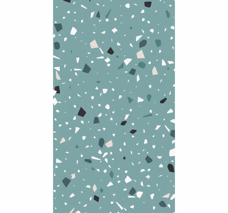 Textured wallpaper aquamarine terrazzo design - TenStickers