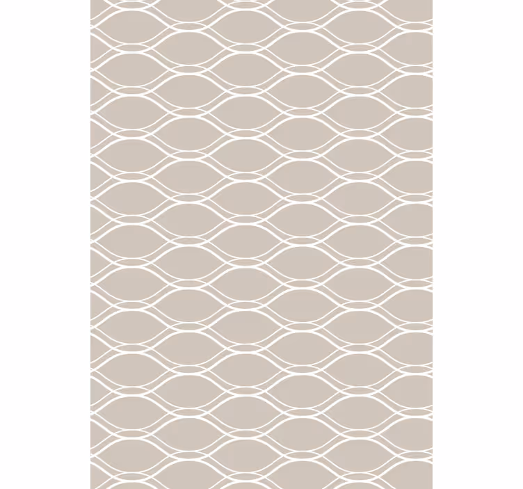 Textured wallpaper beige with white lines pattern - TenStickers