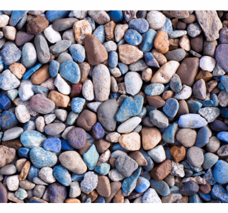 Stone wallpaper in vibrant hues of stones - TenStickers