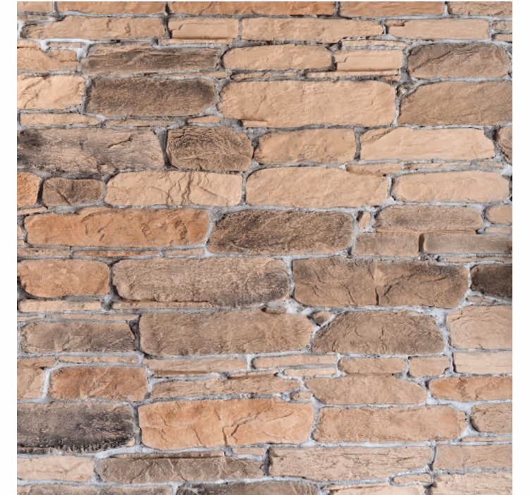 Stone wallpaper with realistic brick design - TenStickers