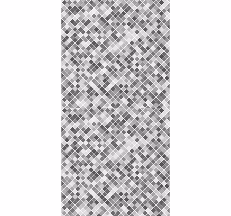Tile wallpaper gray tones square pattern - TenStickers