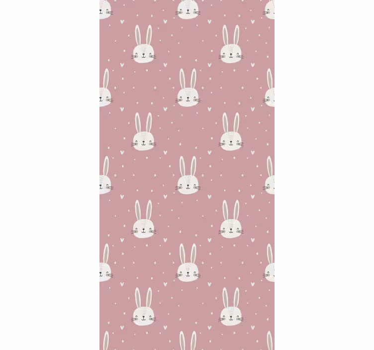 Kids wallpaper in pink boho pattern - TenStickers