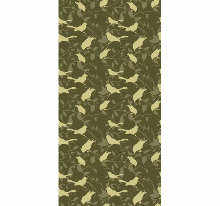 Kids wallpaper in green victorian style - TenStickers