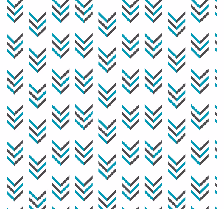 Nordic wallpaper blue arrows - TenStickers