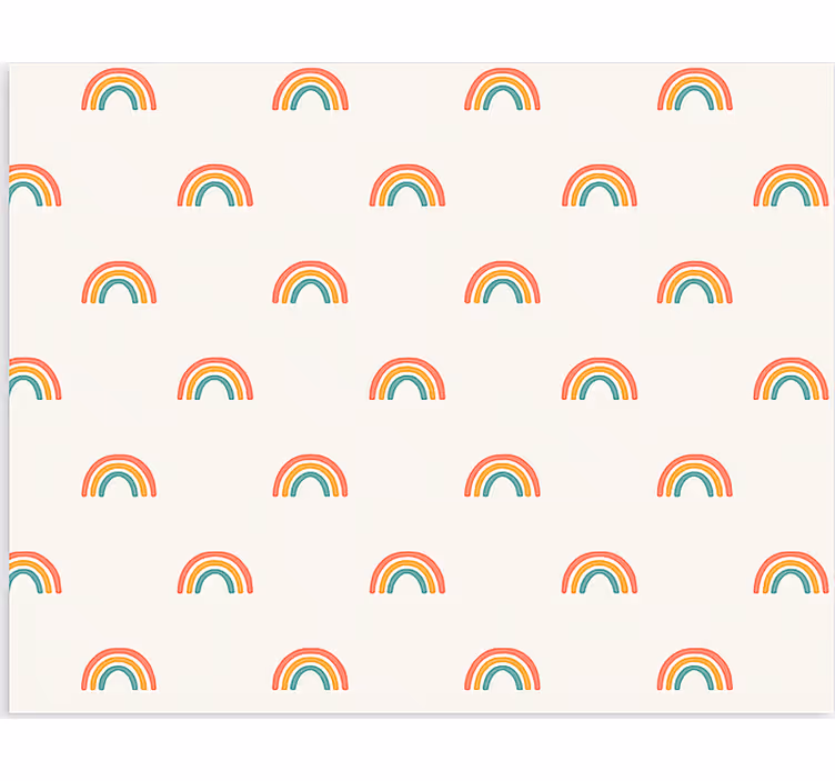 Nordic wallpaper in vibrant cascading rainbows - TenStickers