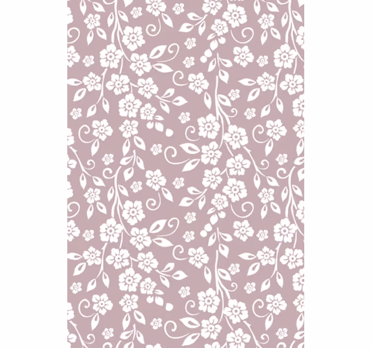 Living room wallpaper elegant floral pattern - TenStickers