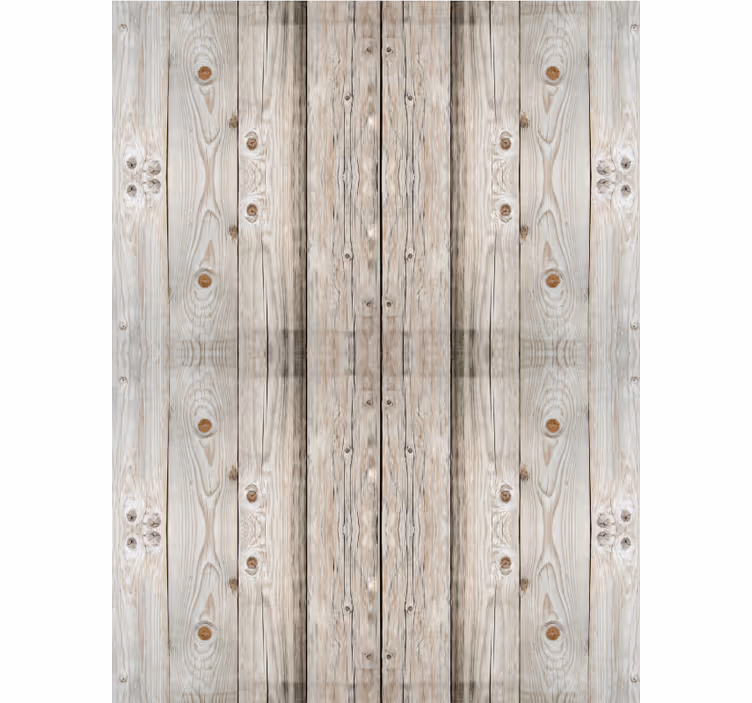 Living room wallpaper white pine wood effect - TenStickers