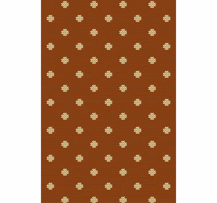 Living room wallpaper with polka dot knitted design - TenStickers