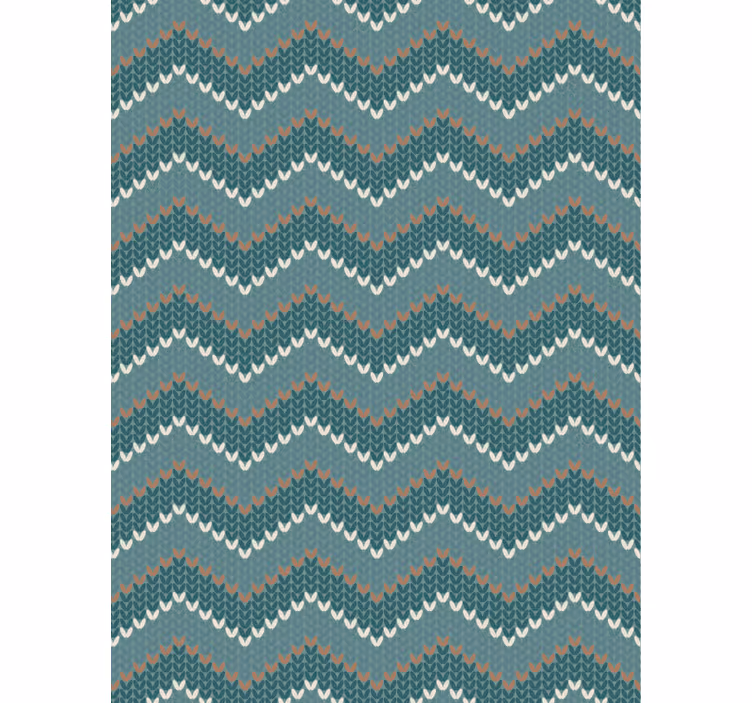 Living room wallpaper in blue natural fiber look - TenStickers