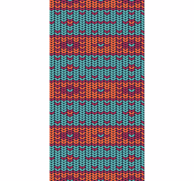 Living room wallpaper multicolor striped fiber look - TenStickers