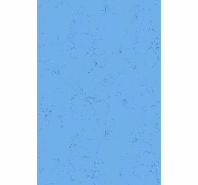 Living room wallpaper botanical inspired design - TenStickers