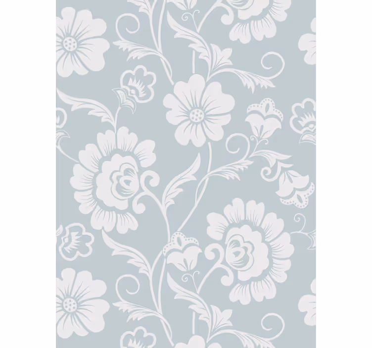Living room wallpaper floral design arrangement - TenStickers
