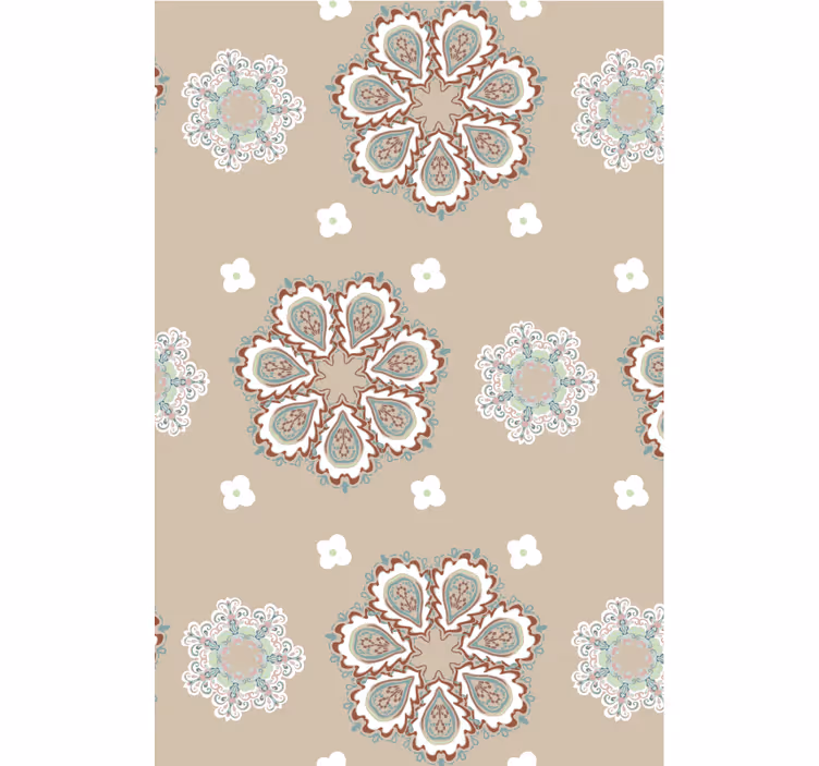 Living room wallpaper elegant floral designs - TenStickers