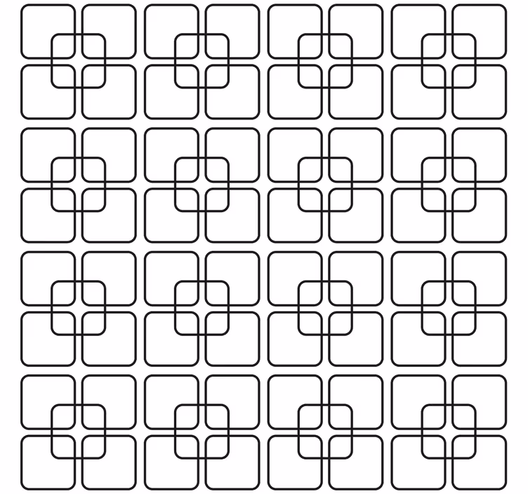 Geometric wallpaper black squares urban pattern - TenStickers
