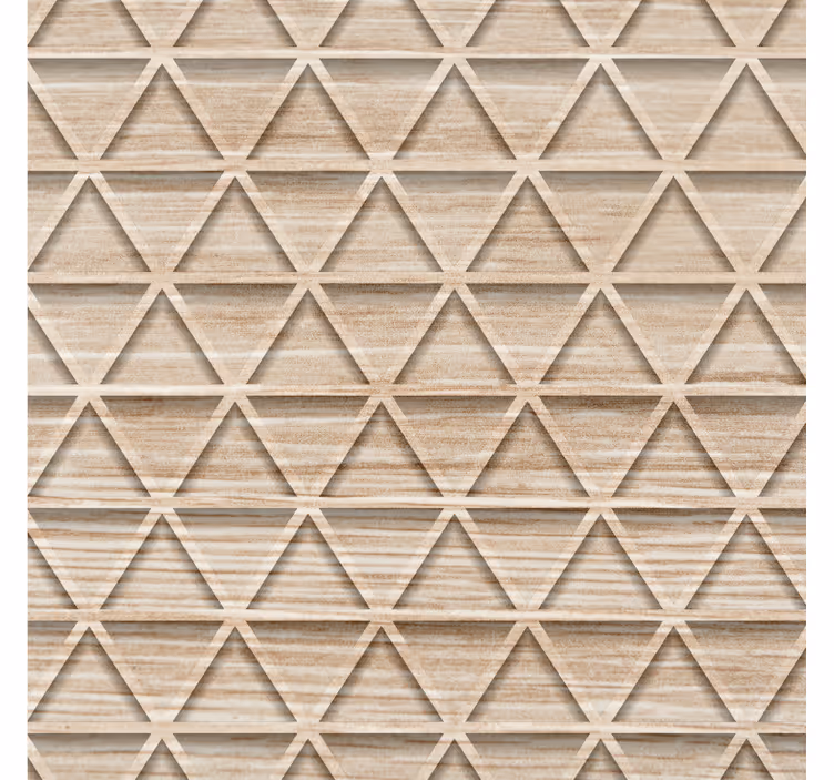 Geometric wallpaper elevated triangle patterns - TenStickers