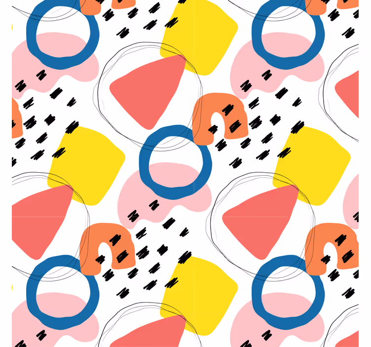 Vintage wallpaper geometric pattern art design - TenStickers
