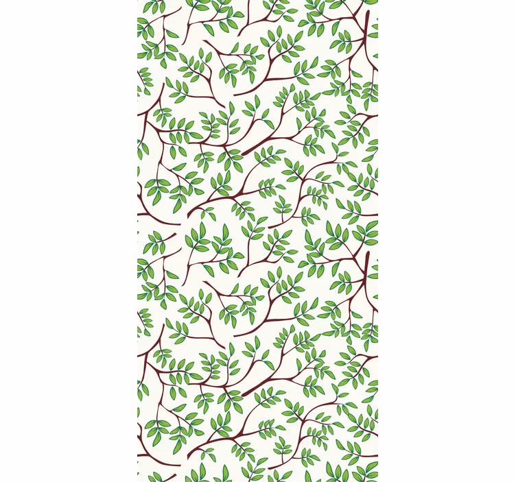 Tree wallpaper with thin branches pattern - TenStickers