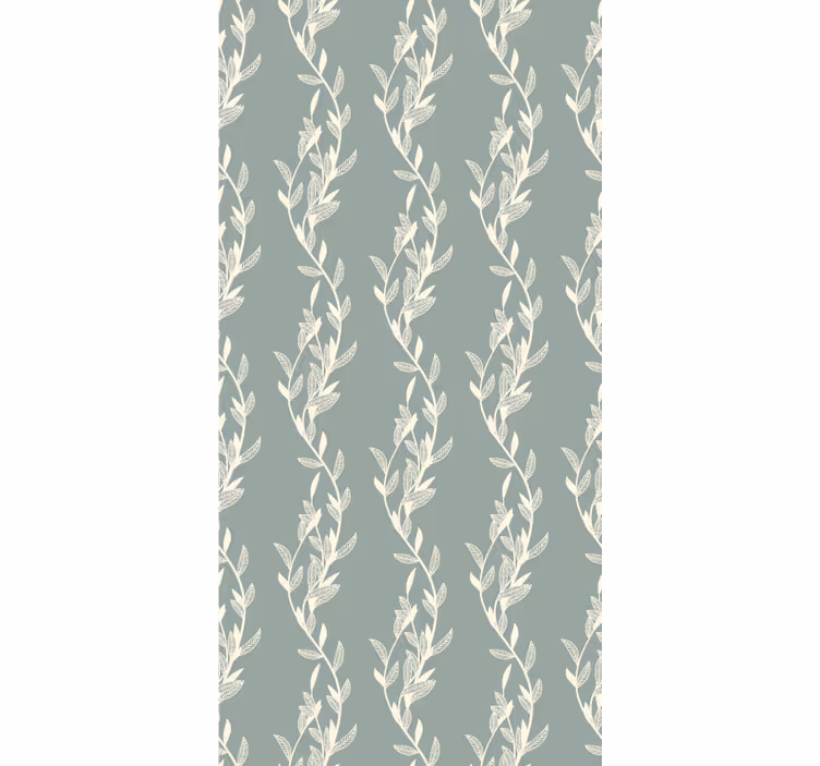 Tree wallpaper with provencal small leaves on twigs - TenStickers