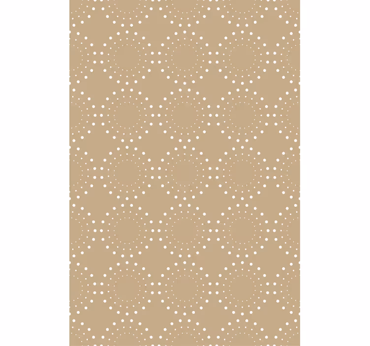 Office wallpaper light beige background with white circles - TenStickers