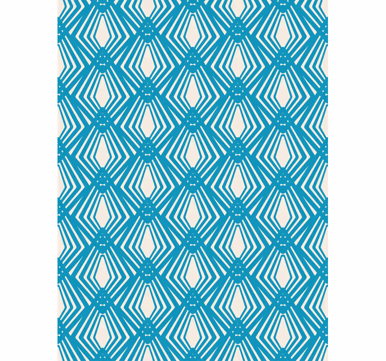 Modern wallpaper in blue abstract minimalist design - TenStickers