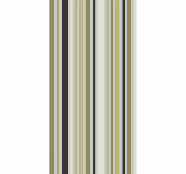 Modern wallpaper shades of green lines geometric pattern - TenStickers