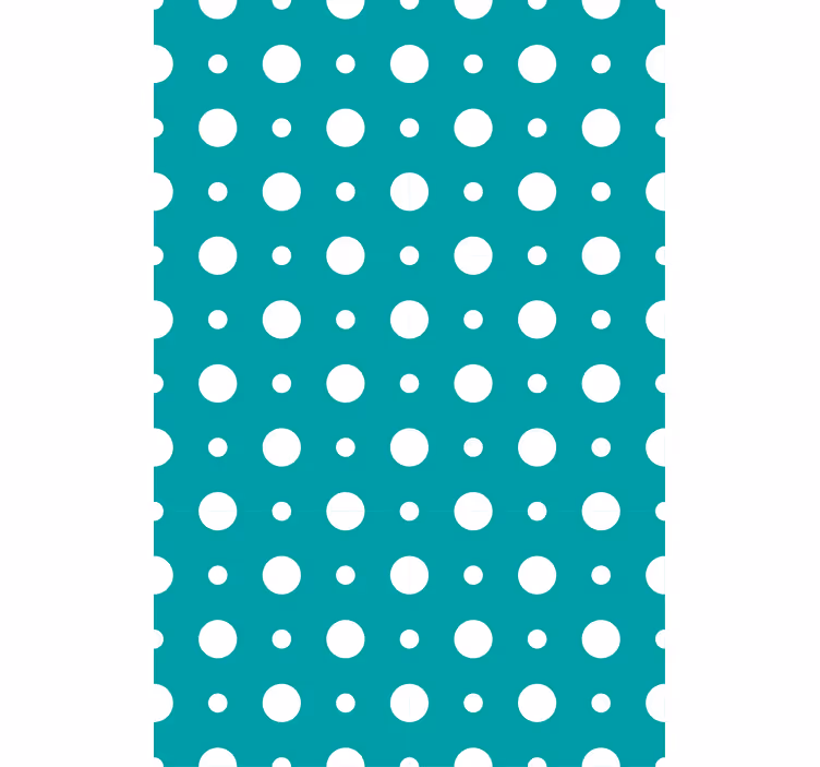 Modern wallpaper in blue polka dot motif - TenStickers