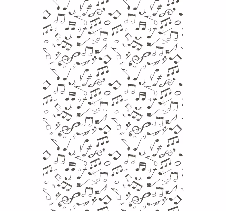 Kids wallpaper musical notes waterfall - TenStickers