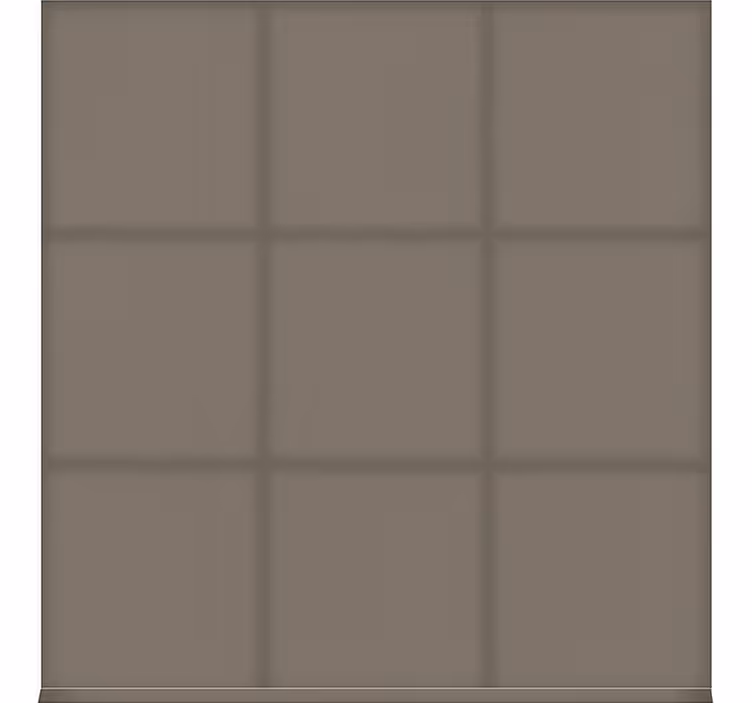 Dining room wallpaper in cool brown monochrome - TenStickers