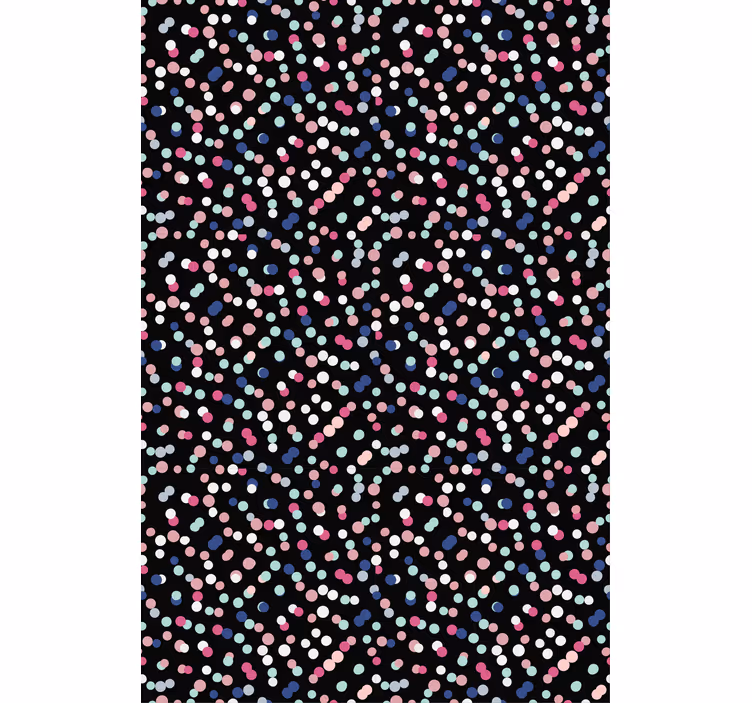 Teenage bedroom wallpaper colorful dot pattern - TenStickers