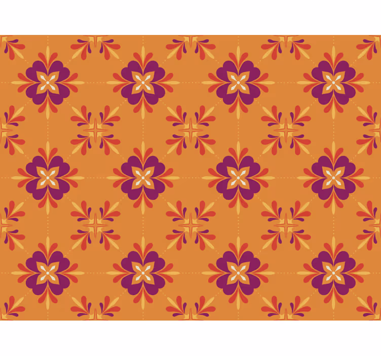 Colorful tiles kitchen wallpaper - TenStickers