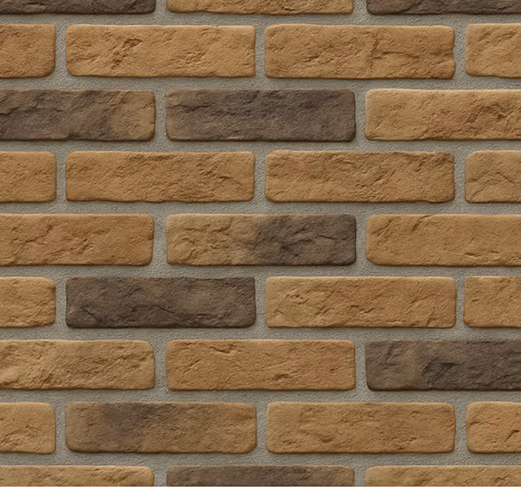 Living room wallpaper factory brick style - TenStickers