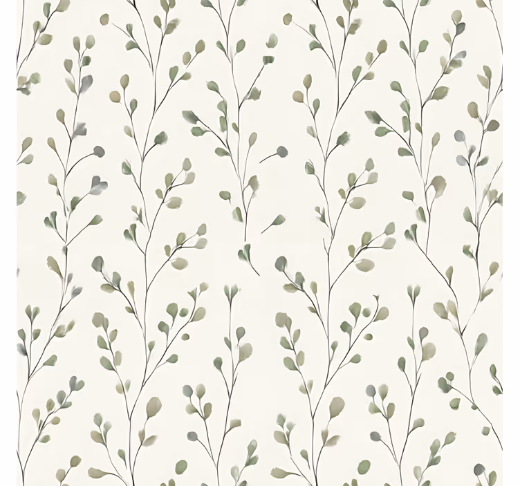 Living room wallpaper tiny floral design - TenStickers