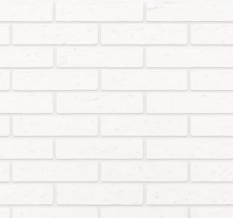 Living room wallpaper simple white brick - TenStickers