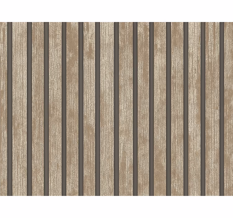 Living room wallpaper rustic wood design - TenStickers