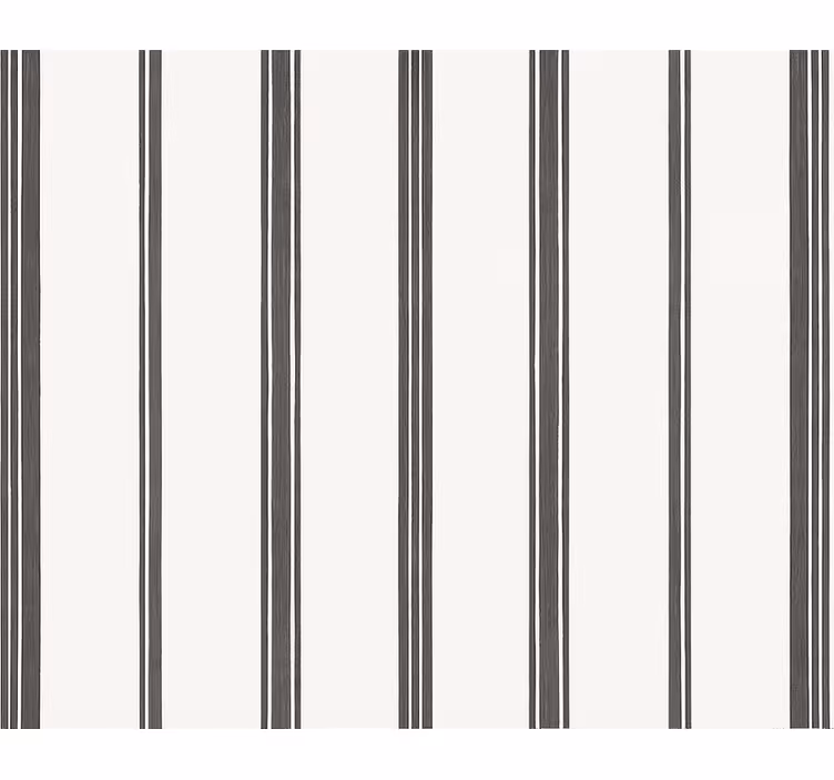Living room wallpaper black stripe design - TenStickers