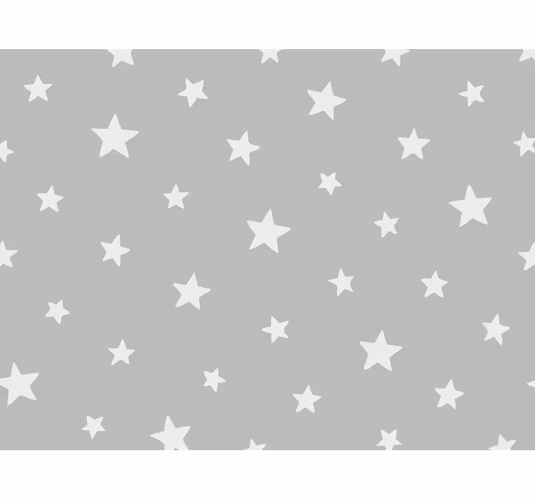 Kids wallpaper grey star pattern - TenStickers