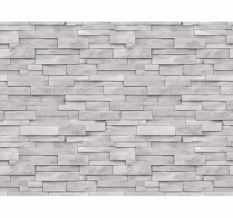 Stone wallpaper grey slate ledge stone - TenStickers