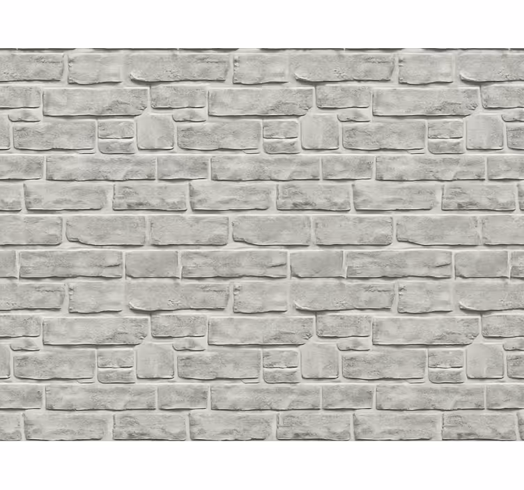 Living room wallpaper realistic grey stone effect - TenStickers